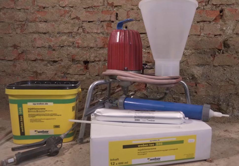 Sanační materiály (Zdroj: Weber, Saint-Gobain Construction Products CZ)