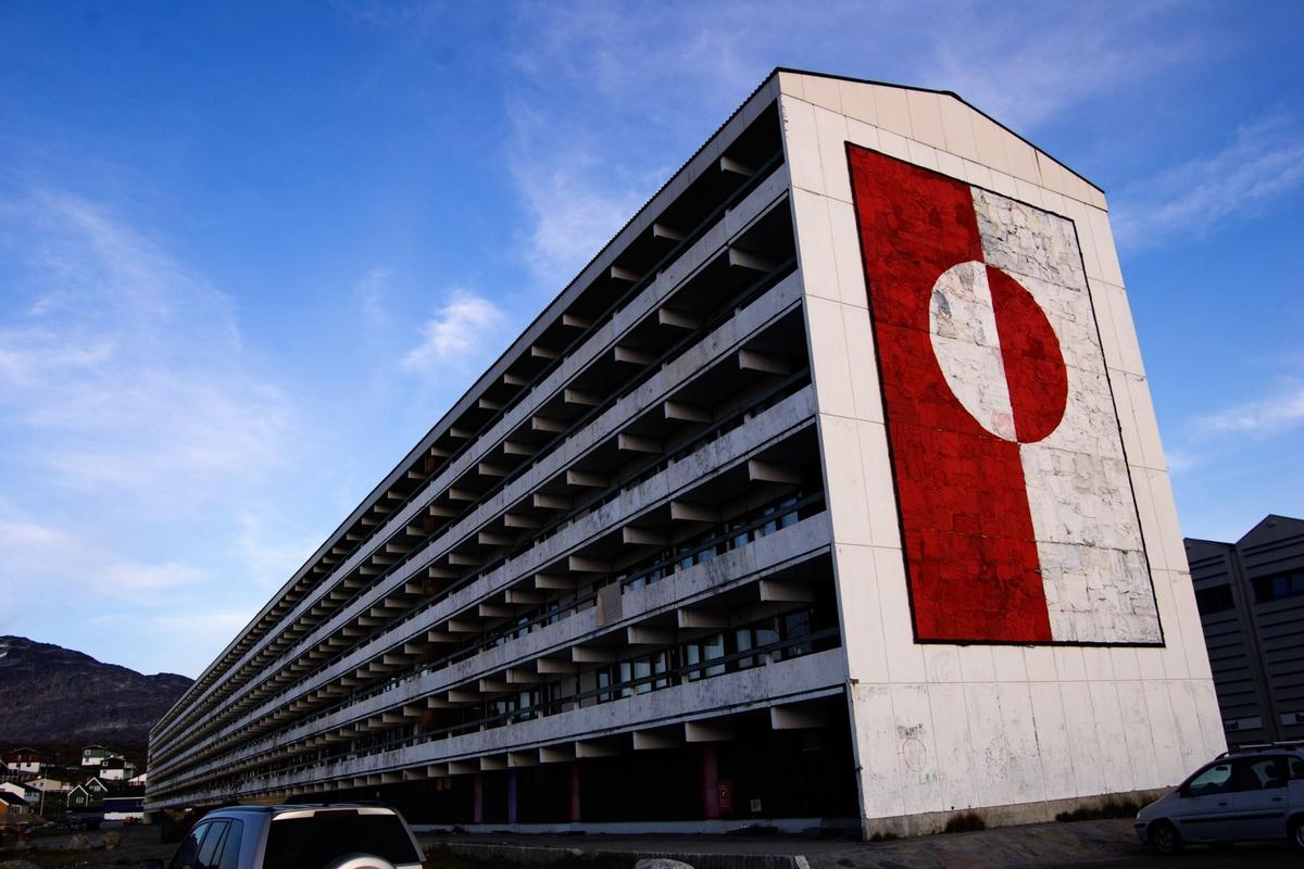 Blok P v grónském Nuuku, bohužel už dnes nestojí (Zdroj: Wikipedie, Foto: Oliver Schauf / C00)