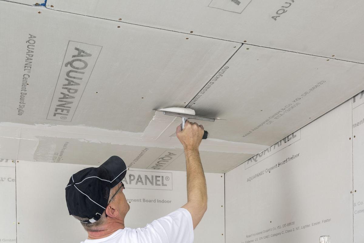 Montáž AQUAPANEL Cement Board Indoor (Zdroj: KNAUF Praha)