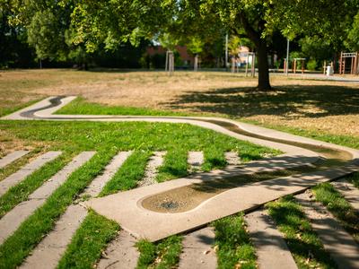 Park na ulici Řehořova v brněnských Černovicích (Foto: Vojta Herout)