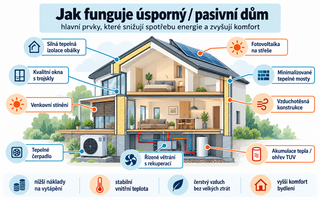 Jak funguje úsporný / pasivní dům 