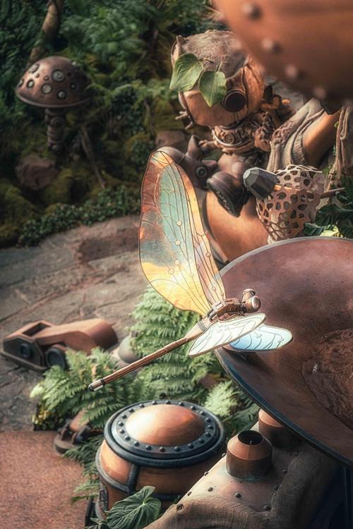 Steampunkový Zázračný strom v obchodním domě v čínském Čchung-čchingu (Foto: Chen Yanzhou)