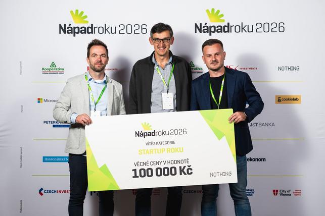 Ocenění za startup roku (Zdroj: napadroku.cz)