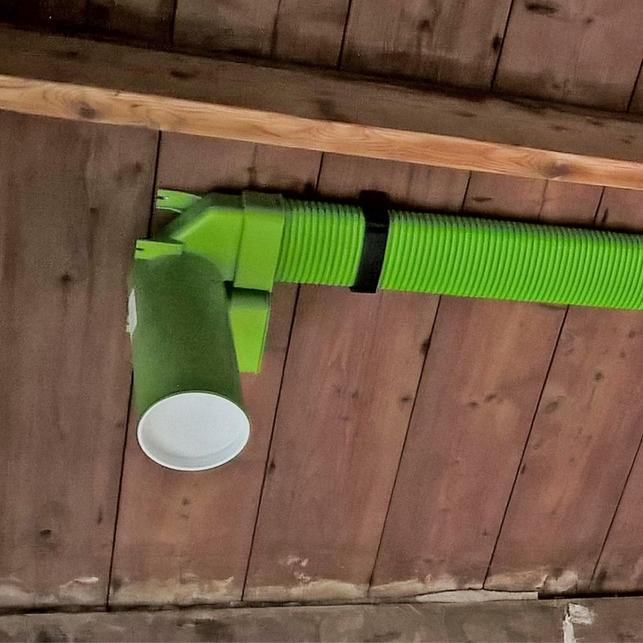Vzduchotechnické potrubí Air Excellent – instalace na strop (Zdroj: ŠTORC TZB)