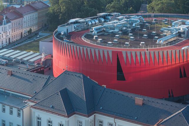 Horácká multifunkční aréna (Zdroj: Archiv soutěže Grand Prix Architektů – Národní cena za architekturu 2026, Foto: Laurian Ghinitoiu)