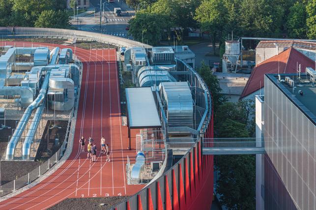 Horácká multifunkční aréna (Zdroj: Archiv soutěže Grand Prix Architektů – Národní cena za architekturu 2026, Foto: Laurian Ghinitoiu)